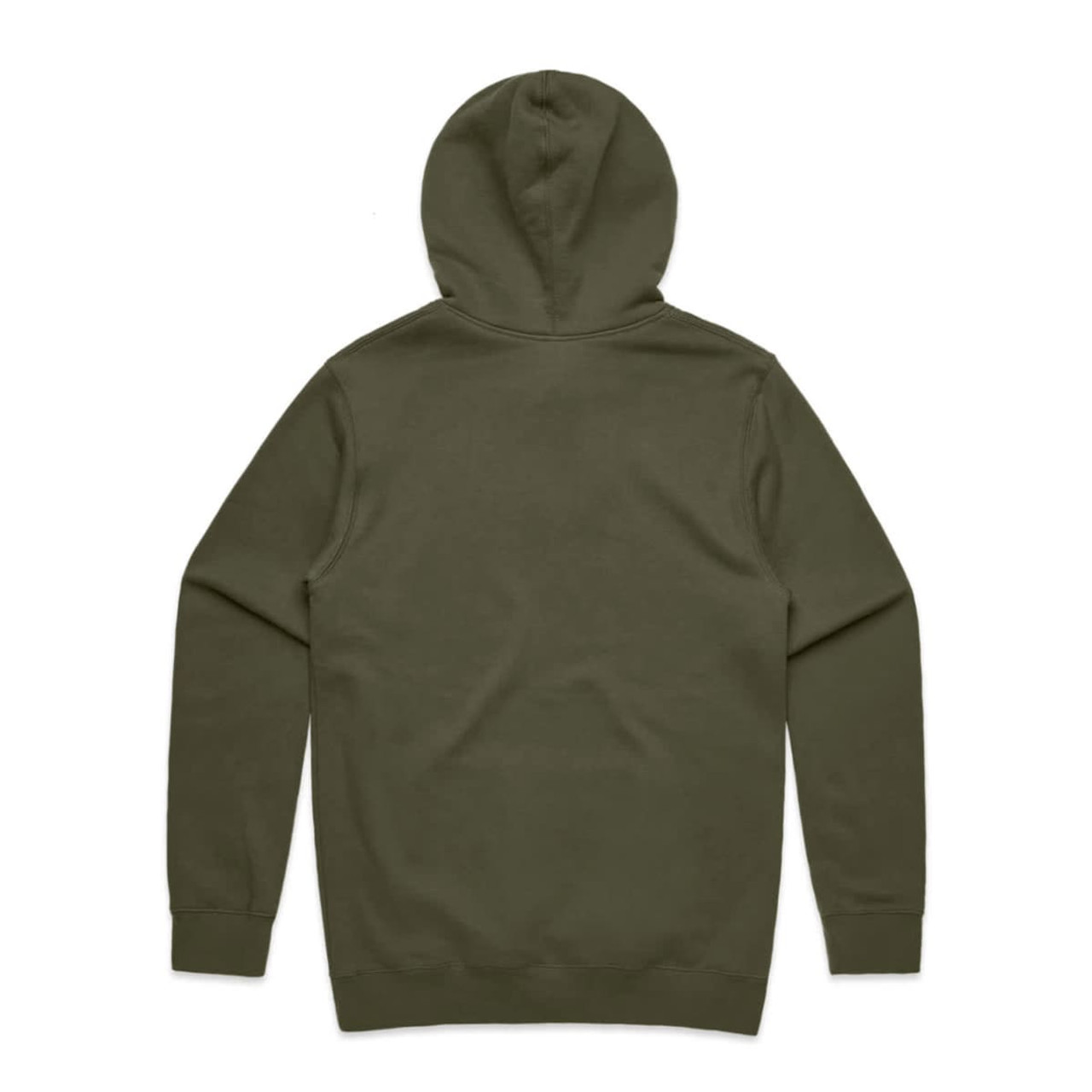 A green hoodie with a hood, featuring a plain design and no visible logos or text.
