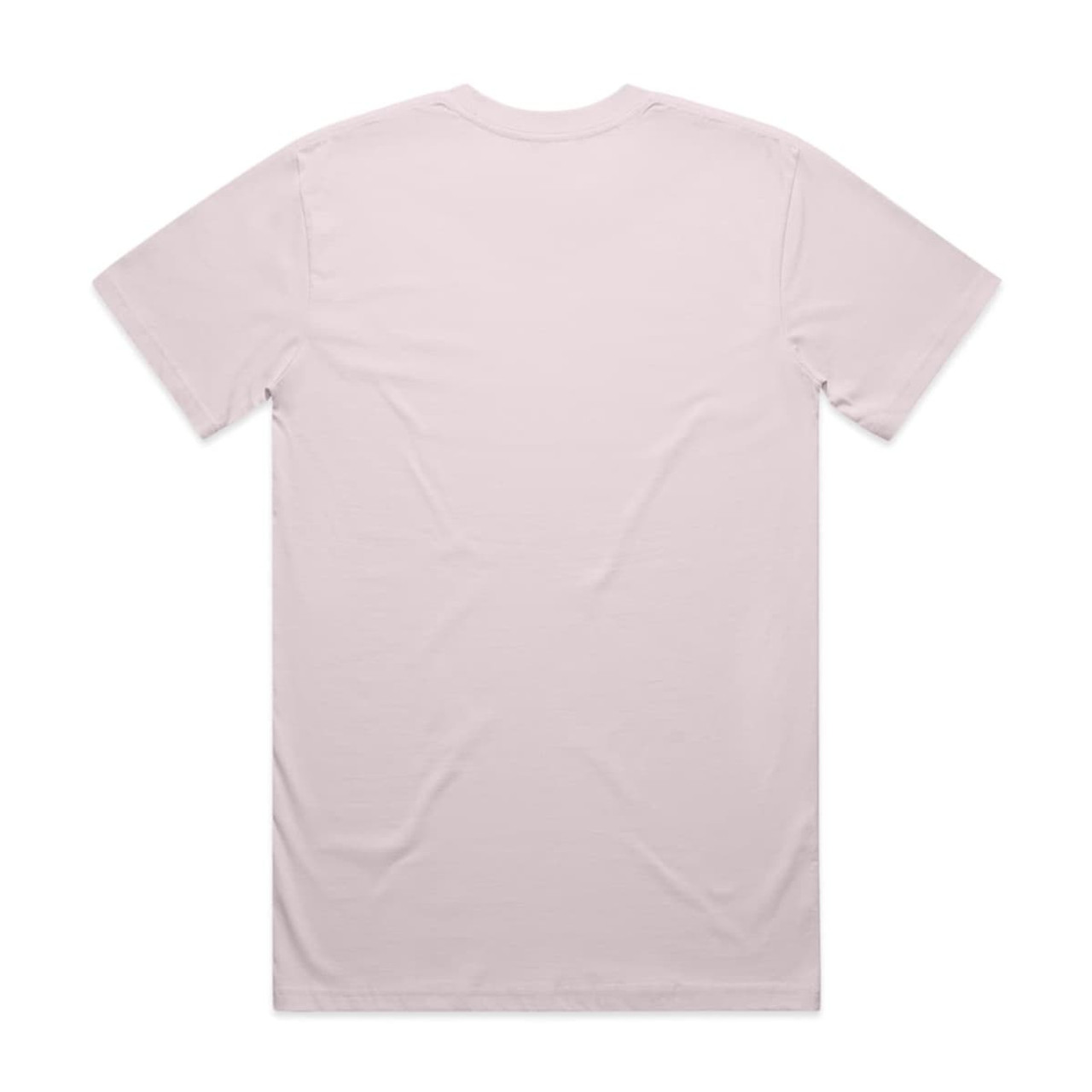 A pale pink classic tee with a simple, clean design and no visible graphics or logos on the back.