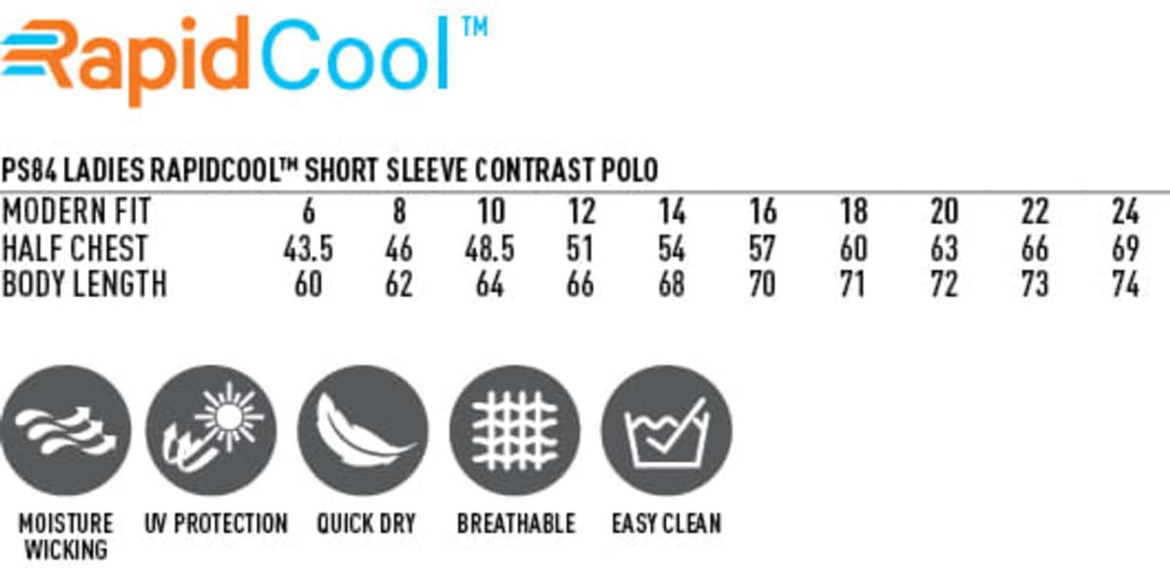 A ladies' short sleeve polo shirt in contrast colours, featuring a modern fit and moisture-wicking fabric.