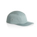 A five-panel cap in a light green shade, featuring ventilation eyelets and a structured brim.
