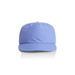 A light blue cap with a curved brim and a logo on the front.