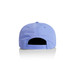 A light blue cap featuring a branded logo on the back and an adjustable strap for size fitting.