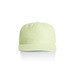 A pale green cap with a relaxed fit and a logo on the front.