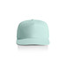 A mint green cap with a rounded brim and an adjustable strap at the back. Features a logo on the front.