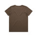 A brown kids' staple tee with a classic short-sleeve design, featuring a plain back.