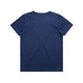 A plain navy blue youth T-shirt with a simple design and no visible branding.
