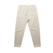 Light beige track pants featuring a back pocket and an elasticated waistband. Includes a logo detail.