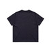 A navy blue T-shirt with a relaxed fit and an unembellished back. The shirt features a logo.