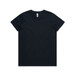 A black basic t-shirt featuring a round neck and short sleeves, with a logo on the label.