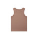 A plain brown rib tank top with a simple sleeveless design and no visible branding.
