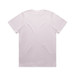 A white t-shirt with a crew neck and short sleeves, featuring a blank back without any logos or designs.