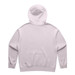 A light pink hoodie featuring a simple design and a hood. The back is plain without any additional details.