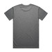 A grey active tee featuring a back view. The shirt includes a logo on the label.