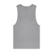 A grey singlet tank top with a simple design and no visible branding.