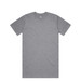 A grey Classic Plus Tee with short sleeves and a round neckline, featuring a logo on the label.