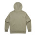 A hoodie in a muted olive green colour, featuring a hood and long sleeves, with a plain design.