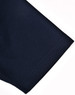 A dark navy blue polo shirt with a short sleeve, featuring a contrasting design and a logo.