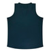 A dark green singlet with a simple design and a rounded neckline. It features a logo on the back.