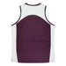 A purple and white singlet featuring a logo on the back. Designed for comfort and style.
