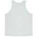A light green singlet featuring a plain design and a logo on the back.