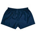 Navy rugby kids shorts with an elastic waistband and a smooth finish. Features a logo on the back.