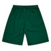 Green sports shorts featuring an elastic waistband and a simple design. Includes a logo on the side.
