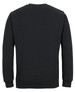 A dark green sweater with a plain back and long sleeves, featuring a fitted neckline and cuffs.