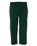 Dark green track pants with an elastic waistband and side pockets. Features branding on the waistband.