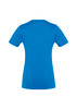 A blue women's short sleeve tee with a fitted design and no visible branding on the back.