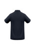 A navy Crew Men's Polo shirt featuring a classic collared design and short sleeves, with a logo on the chest.