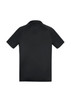 A short sleeve polo shirt in black with a simple design. It features a collar and has a logo.
