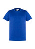 Mens Aero Short Sleeve Tee in vibrant blue, featuring a simple crew neck design and a logo on the label.