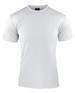 A light grey men's t-shirt featuring a simple design and a logo on the collar area.