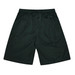 Green kids' sports shorts with an elastic waistband and a logo on one side. Suitable for athletic activities.