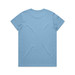 A light blue t-shirt with a classic fit and a branding logo on the back.