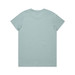 A mint green t-shirt with a simple design and a logo. It features a classic crew neck and short sleeves.
