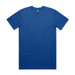 A blue classic tee t-shirt with short sleeves and a round neck. It features a logo at the neckline.