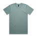 A classic tee in a soft green hue, featuring a simple design and a small logo.