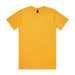 A vibrant yellow Classic Tee, featuring a plain design and a logo tag on the neckline.