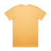A yellow Classic Tee shirt, featuring a plain back view and made from soft fabric. It includes a logo.