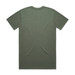 A green classic tee shirt featuring a simple design. The shirt has a relaxed fit and a smooth texture.