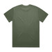A green Heavy Tee T-shirt with a plain back and short sleeves, featuring a logo on the back.