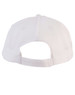 A white athletic mesh cap with a textured pattern and an adjustable strap at the back.
