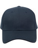 A navy blue Pique mesh structured cap featuring a curved brim and an adjustable strap at the back. It has a logo.