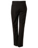 Men's stretch wool blend pants in black, featuring a tailored fit and two back pockets. Includes a logo.