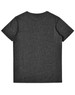 A dark heather grey short-sleeve t-shirt for men with a plain back design and a logo.