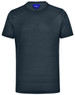 A navy blue men's short-sleeve performance t-shirt featuring a brand logo. Made from lightweight fabric.