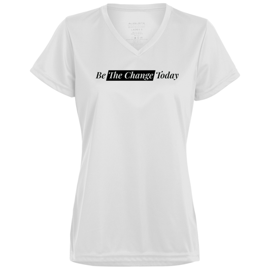 Ladies’ Moisture-Wicking V-Neck Tee #wlrgblkbe