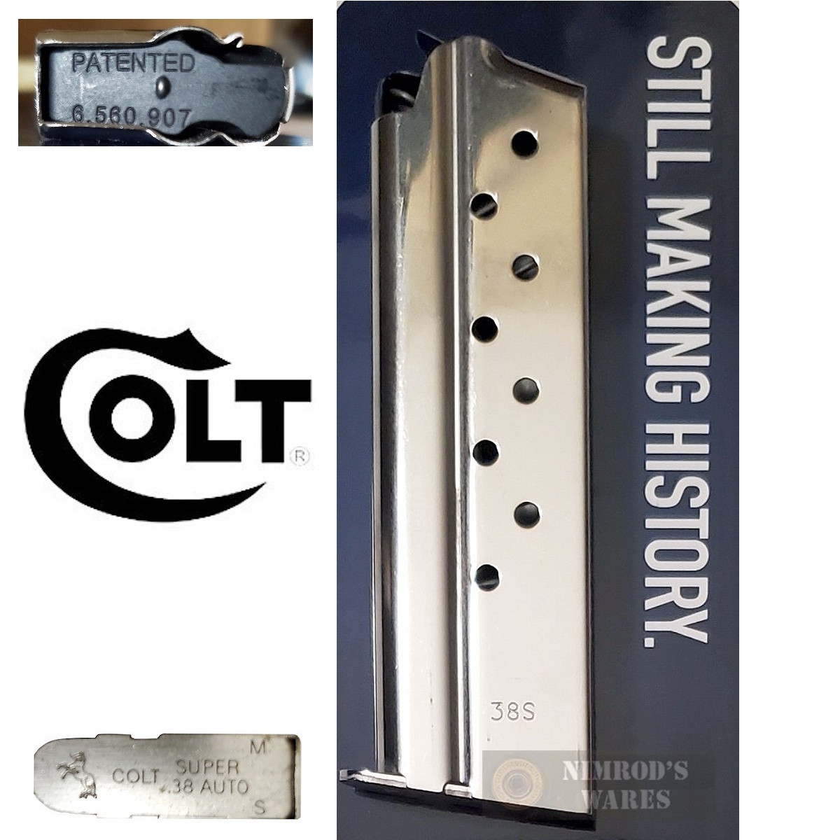 Colt 1911 Government Commander .38 Super 9-Round MAGAZINE OEM