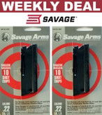 SAVAGE Stevens Lakefield 62 64 954 22LR 10 Round Magazine 2-PACK 30005 SAVAGE Stevens Lakefield 62 64 954 22LR 10 Round Magazine 2-PACK 30005